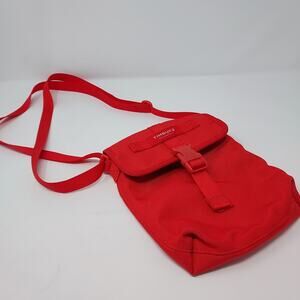 Timbuk2 Mini Cross Body Travel Bag Pouch Model KDF 16 Red 4 Pockets Red